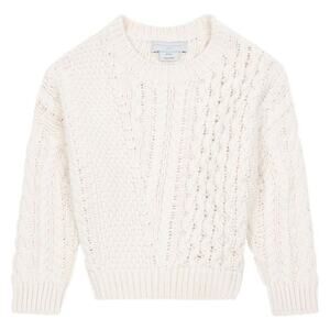 STELLA MCCARTNEY KIDS Oversized chunky knit ecru sweater size 14